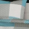 Unyqoos® Ademend Turquoise Beddengoed van Katoen met Verborgen Ritssluiting