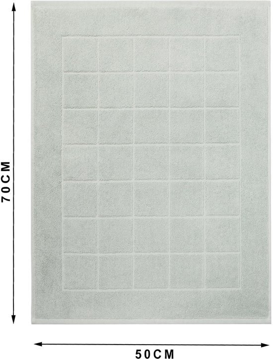 Unyqoos® Set van 2 Luxe Katoenen Badmatten in Jadegroen, 50x70 cm voor Badkamercomfort