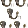 550x723-30.jpg Unyqoos® Set van 5 elegante bronzen haken voor garderobe en handdoeken