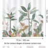 Unyqoos® Schimmelwerend Douchegordijn met Tropische Bladeren en Plantenprint, 180 x 180 cm, Inclusief Haken