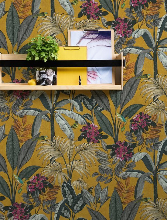 550x724-2.jpg Unyqoos® Stijlvol vliesbehang met jungle motief voor diverse woonruimtes