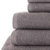 Unyqoos® Complete set van zachte en absorberende katoenen badhanddoeken in grijstint