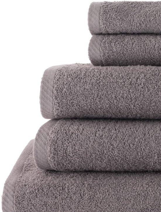 Unyqoos® Complete set van zachte en absorberende katoenen badhanddoeken in grijstint
