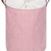Unyqoos® Stijlvolle Opvouwbare Ronde Wasmand met Trekkoordsluiting voor Diverse Opslagbehoeften