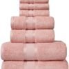 Unyqoos® Zachte en Absorberende 8-delige Handdoekenset van Luxe Katoen voor Badkamer en Spa