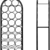 550x725-13.jpg Unyqoos® Vrijstaand metalen wijnrek voor 23 flessen ideaal voor keuken of bar