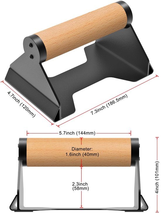 Unyqoos® Ergonomische push-up bars met houten handvatten voor calisthenics en krachttraining