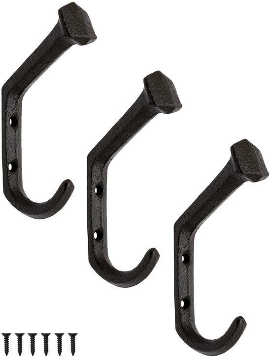 550x726-8.jpg Unyqoos® Set van drie robuuste zwarte garderobehaken met rustieke charme