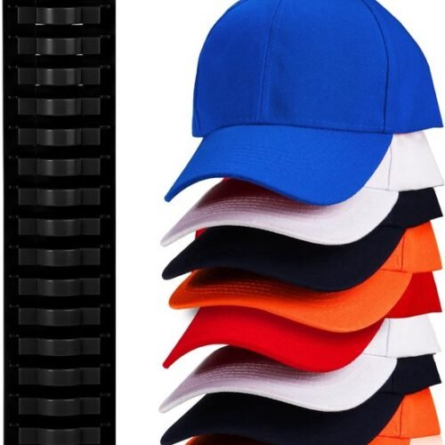 550x728-5.jpg Unyqoos® Wandgemonteerde opberger voor petten met sterke kleeflaag en ruimte voor 16 stuks