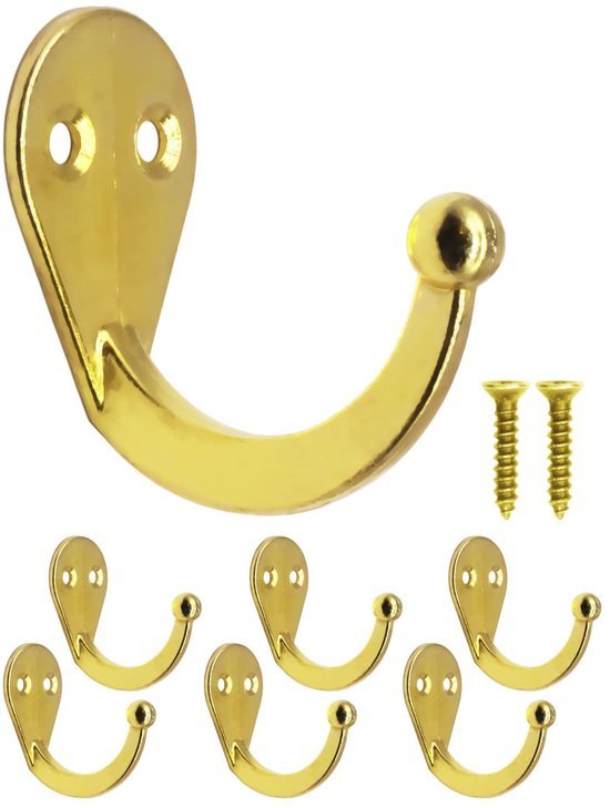 550x729-3.jpg Unyqoos® Set van zes stevige gouden haken voor keuken en garderobe