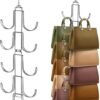 Unyqoos® Ruimtebesparende handtassen organizer met draaibare haken voor overzichtelijke opberging