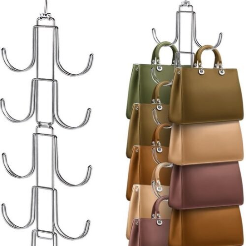 550x729-4.jpg Unyqoos® Ruimtebesparende handtassen organizer met draaibare haken voor overzichtelijke opberging