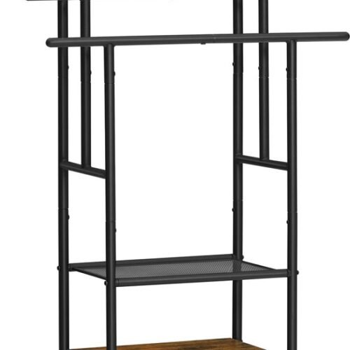 550x730-11.jpg Unyqoos® Ruimtebesparend Staand Handdoekenrek met 3 Stangen en 2 Open Planken voor Badhanddoeken
