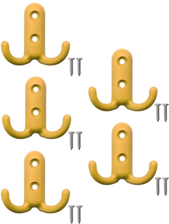 550x730-13.jpg Unyqoos® Set van vijf kleurrijke dubbele haken voor kinderkamers en kleuterscholen