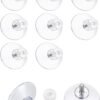 Unyqoos® Set van 8 Transparante Zuignappen met Schroefdraad voor Diverse Oppervlakken