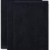 Unyqoos® Zwarte Luxe Gastendoekjes Set van 3 Stuks - 100% Katoen - 30x50 cm