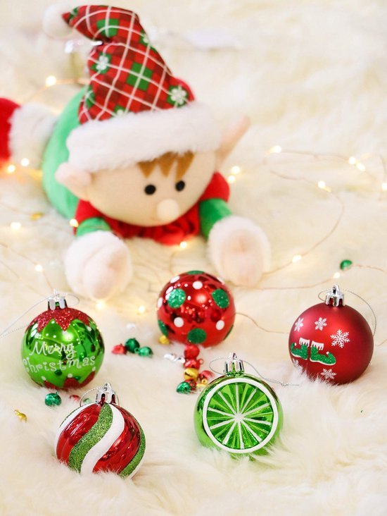 550x732-18.jpg Unyqoos® Set van 20 onbreekbare kerstballen in rood en wit voor feestdecoratie