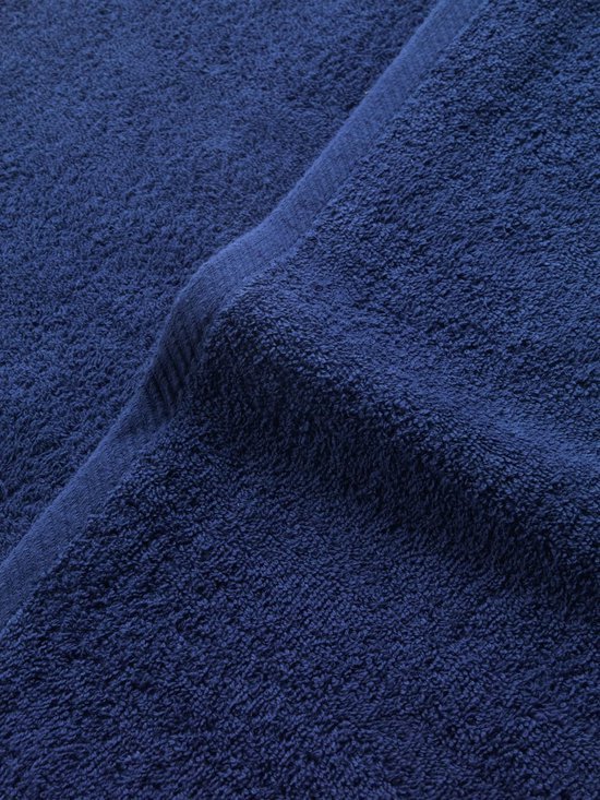 Unyqoos® Complete set zachte katoenen badhanddoeken in marineblauw voor dagelijks gebruik
