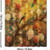 550x733-13.jpg Unyqoos® Waterafstotend douchegordijn met vogel- en bloemenprint voor de badkamer