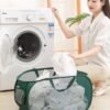 Unyqoos® Handige Opvouwbare Wasmand Set voor Reizen en Dagelijks Gebruik - Groen, 2 Stuks