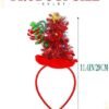 Unyqoos® Lichtgevende kerstboom haarband met LED-verlichting voor feestelijke uitstraling