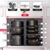 Unyqoos® Verstelbare pot- en pannen-organizer voor efficiënte keukenopslag