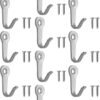 550x733-172.jpg Unyqoos® Set van tien zilverkleurige ijzeren haken voor diverse toepassingen