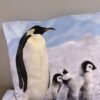 Unyqoos® Beddengoedset met schattige pinguïnprint, ademend en temperatuurregulerend katoen