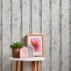 Unyqoos® Fotorealistisch vliesbehang met vintage houtlook voor maritieme sfeer