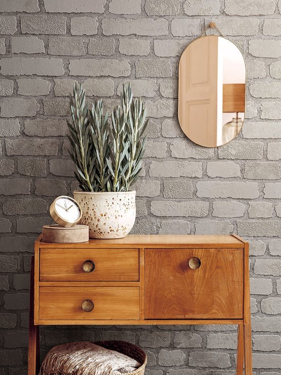 550x733-30.jpg Unyqoos® Wit 3D Steenlook Behang met Baksteen Effect voor Diverse Kamers