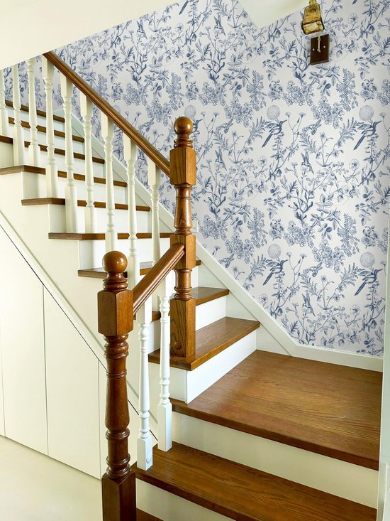 Unyqoos® Decoratief zelfklevend vinyl behang met bloemen en vogels voor huisdecoratie