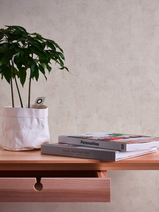 Unyqoos® Industrieel Vliesbehang in Rustieke Pleisterlook voor Moderne Interieurs