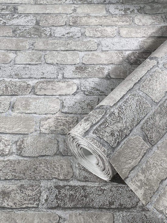 550x733-43.jpg Unyqoos® Stijlvol grijs steenbehang met 3D-effect voor elke kamer in huis