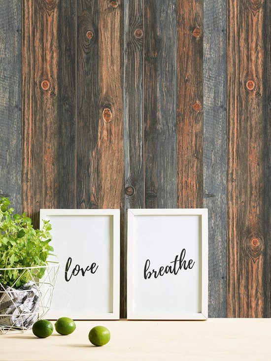 Unyqoos® Fotorealistisch houtlook vliesbehang voor een warme en natuurlijke uitstraling