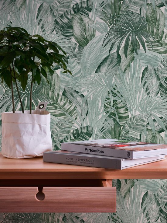 550x733-75.jpg Unyqoos® Stijlvol wit vliesbehang met bloemenpatroon voor elke ruimte in huis