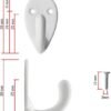 550x734-12.jpg Unyqoos® Set van 6 witte ijzeren kledinghaken voor garderobe en interieurdecoratie