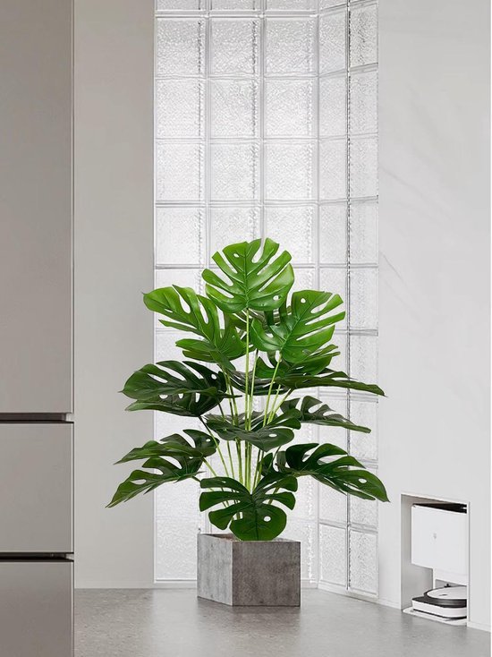 Unyqoos® Levensechte Monstera Kunstplant in Pot voor Binnen- en Buitendecoratie