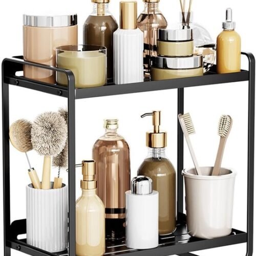 550x736-4.jpg Unyqoos® Stijlvolle Twee-laagse Make-up en Cosmetica Organizer voor Badkamer en Slaapkamer