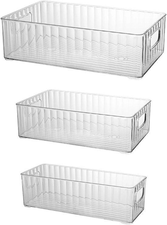 550x738-2.jpg Unyqoos® Set van Drie Koelkastorganizers in Verschillende Maten voor Efficiënte Opslag