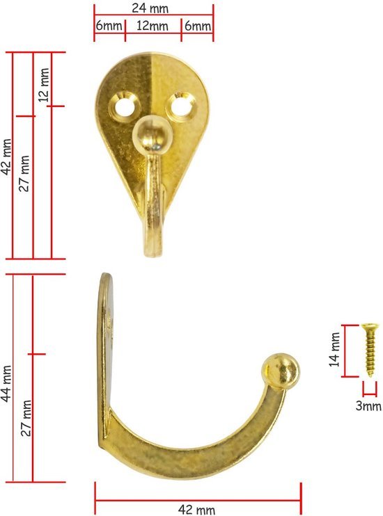 550x742-9.jpg Unyqoos® Set van zes stevige gouden haken voor keuken en garderobe