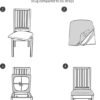 550x743-4.jpg Unyqoos® Set van 4 waterdichte stoelhoezen voor eetkamerstoelen in donkergrijs
