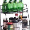 Unyqoos® Ruimtebesparend Metalen Keukenrek met Twee Niveaus voor Organisatie
