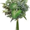 Unyqoos® Decoratieve kunsttakken met eucalyptus en anthurium voor elk interieur