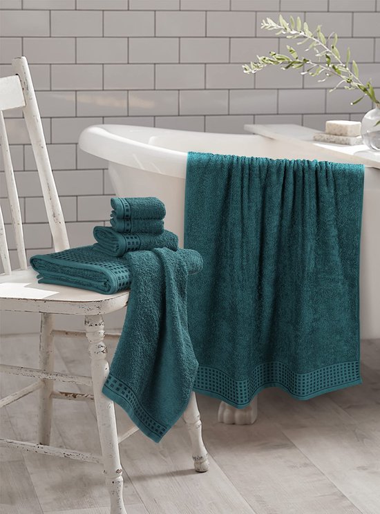 Unyqoos® Zachte Luxe Katoenen Handdoekenset voor Comfortabele Badervaring