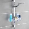 Unyqoos® Handige douchecaddy met drie vakken en haken voor extra opbergruimte