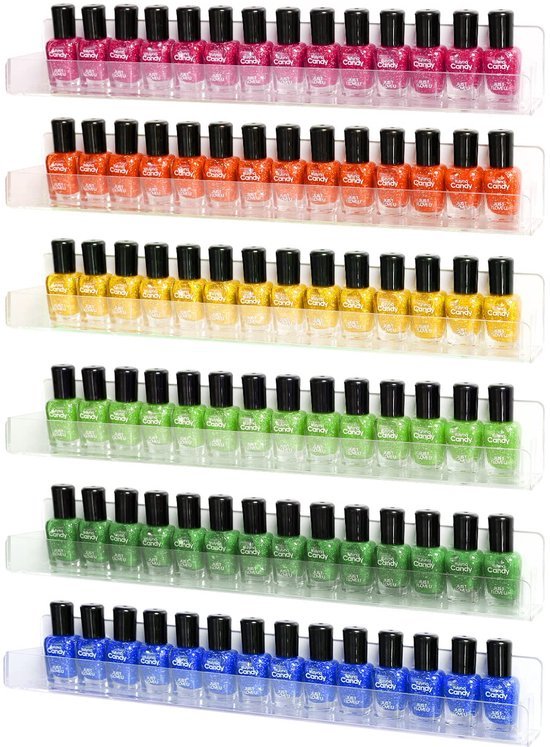 550x747-5.jpg Unyqoos® Transparant wandrek voor nagellakopslag en cosmetische organisatie