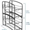Unyqoos® Stapelbare koelkastorganizer voor blikjes met schuifmechanisme en ruimtebesparing