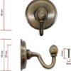 550x751-5.jpg Unyqoos® Set van twee klassieke wandhaken in antiek messing voor diverse ruimtes