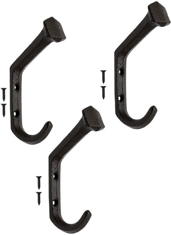 550x755-5.jpg Unyqoos® Set van drie robuuste zwarte garderobehaken met rustieke charme