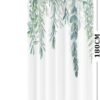 Unyqoos® Stijlvol en Waterdicht Douchegordijn met Eucalyptus Print voor een Frisse Badkamerervaring